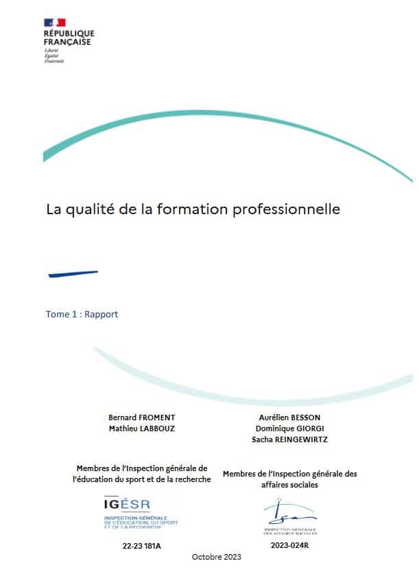 Qualiopi : le rapport certification des organismes de formation